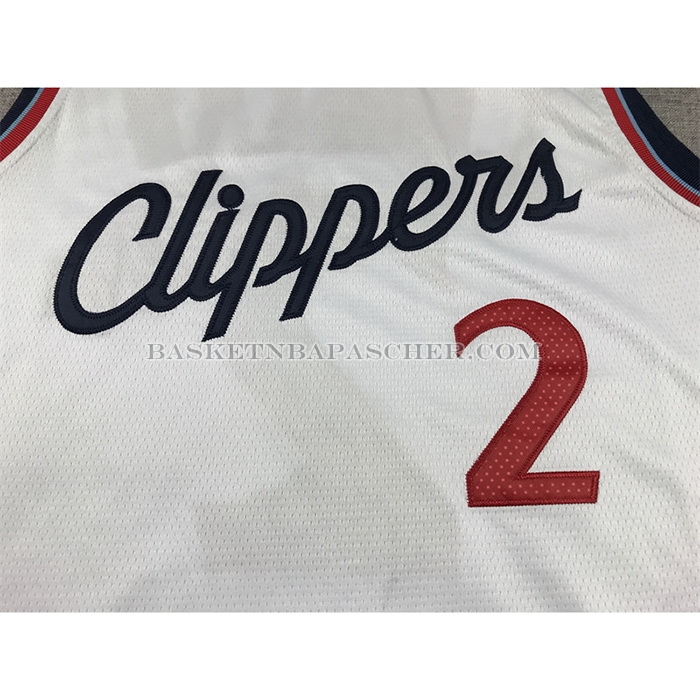 Maillot Los Angeles Clippers Kawhi Leonard NO 2 Association 2024-25 Blanc